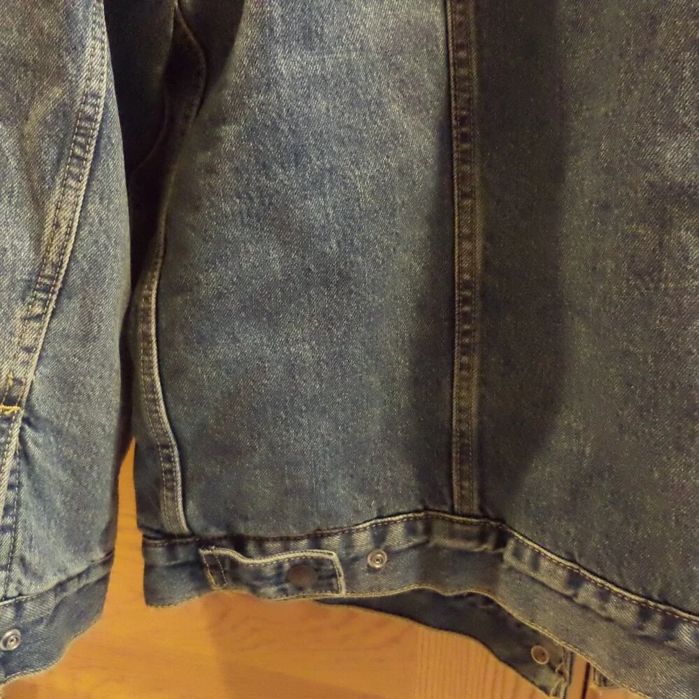 LEVI STRAUSS & CO. JEAN Jacket - DENIM Jacket - Fleece Lined-Loose Fit Size: XXL - Picture 13 of 13